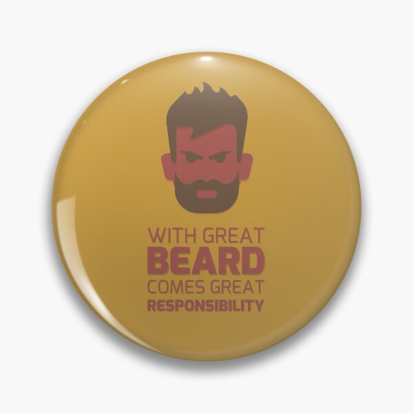 Item preview, With great beard, comes great responsibility designed and sold by bubbliciousart.