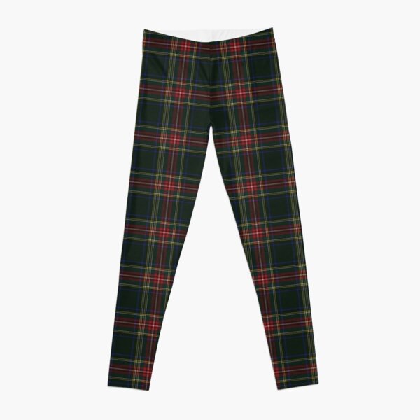 Stewart Black Tartan Leggings