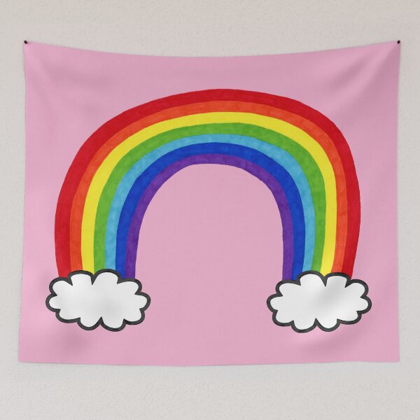 Item preview, Over The Rainbow Pink Background designed and sold by grinningskull.