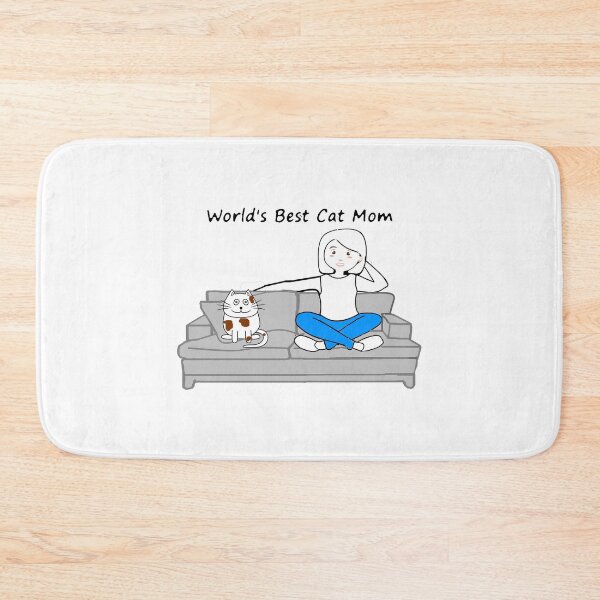 Artikelvorschau, Cat Mom Geschenkideen, Muttertagsgeschenk, Cat Mom Aufkleber, Cat Mom Kaffeetassen, braune und weiße Katze entworfen und verkauft von youzername.