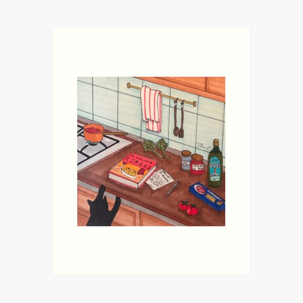 The Roman Quarantine - Roman Cuisine Art Print