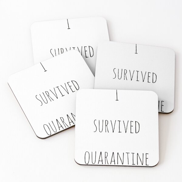 Item preview, I Survived Quarantine Sticker designed and sold by trqffic.