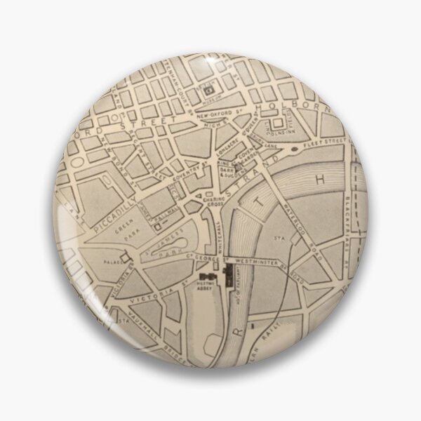 Item preview, Antique London Map designed and sold by BlueSpecsStudio.