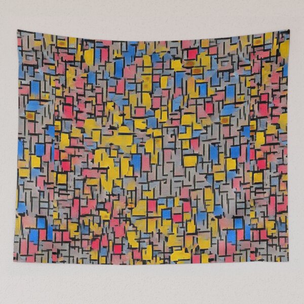 Item preview, Artsy geometric abstract pattern designed and sold by Joie-et-Poesie.