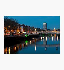 Dublin at night Photographic Print