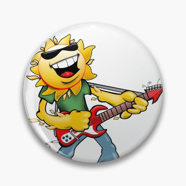Item preview, Guitar Jammin' Sun Cartoon designed and sold by hobrath.