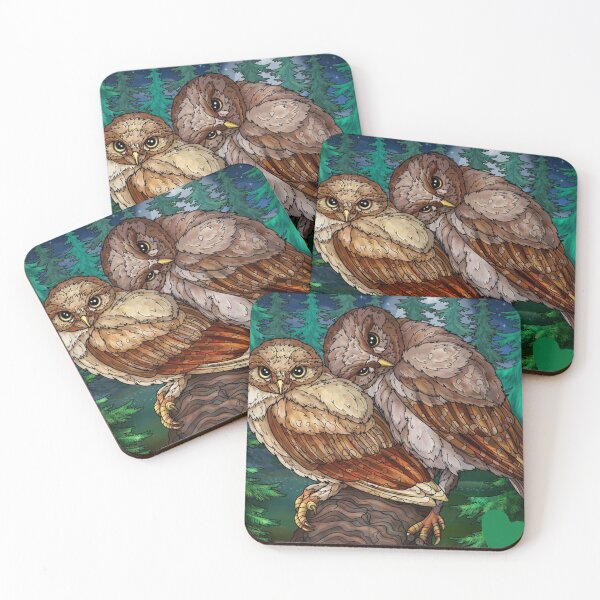 Item preview, Owls, tenderness, bird fidelity, birds, painting designed and sold by Yanulik.