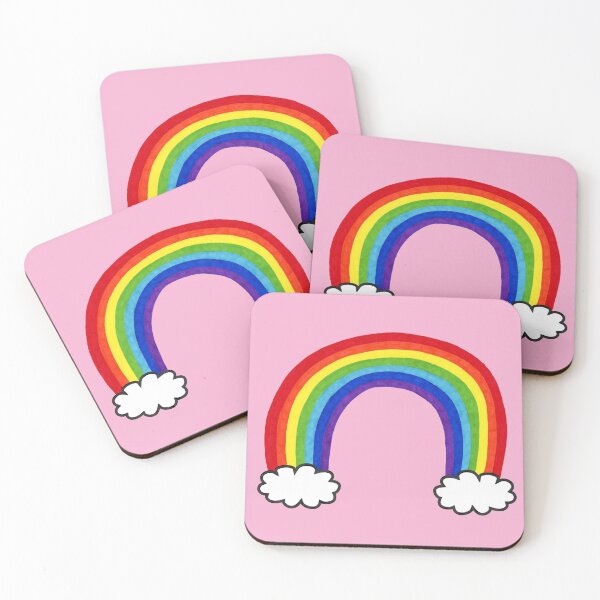 Item preview, Over The Rainbow Pink Background designed and sold by grinningskull.