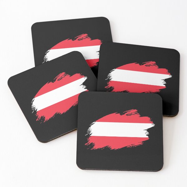 Item preview, Austria flag flag brush stroke designed and sold by GeogDesigns.