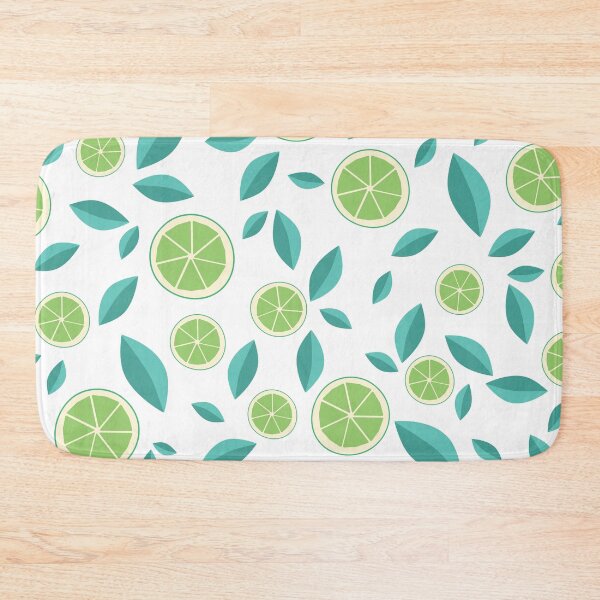 Item preview, Limes and Leaves Fruit Pattern Transparent  designed and sold by crazyclementine.