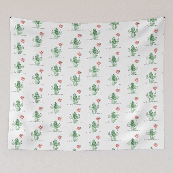 Item preview, Cactus in Love line art (coloured) designed and sold by art4fun91.