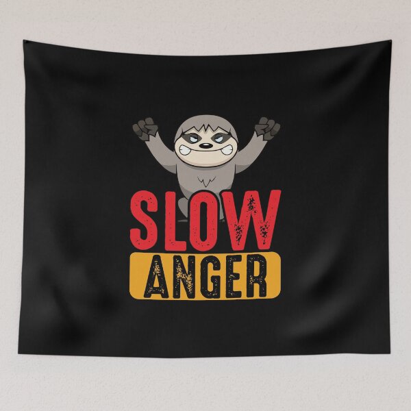 Item preview, Slow anger - sloth designed and sold by saechla.