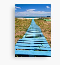 improvised boardwalk Canvas Print