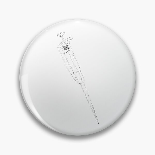Item preview, Pipette (Black Line Art) designed and sold by VirologyGeek.