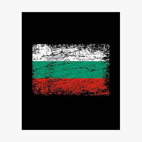 Item preview, Bulgaria Bulgarian flag flag used look designed and sold by GeogDesigns.