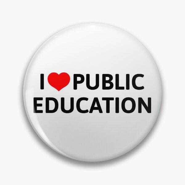 Item preview, I Love Public Education Support Message for Teachers designed and sold by NUMAcreations.