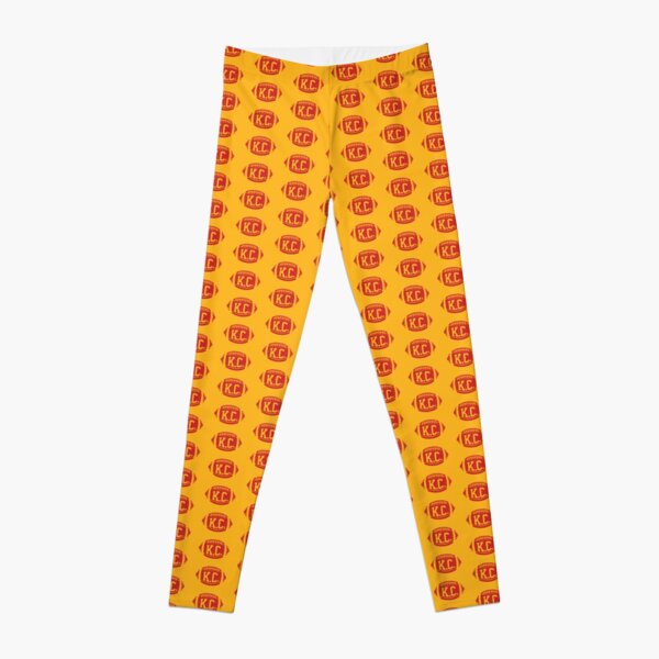 KC Retro Football - Yellow Leggings