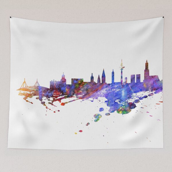 Item preview, Hamburg Skyline designed and sold by DerNerd.