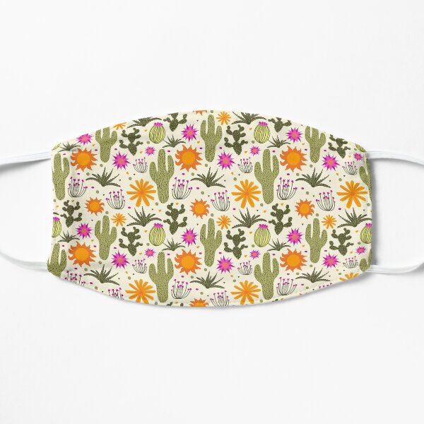 Desert Flora Pattern Flat Mask