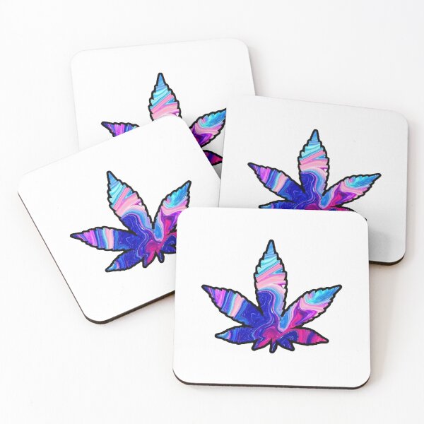 Item preview, Pot Leaf Weed Purple Pink Blue Design designed and sold by rossandrews.