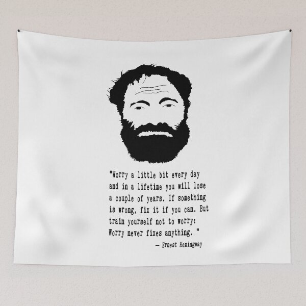 Item preview, Ernest Hemingway Quote designed and sold by The Dead  Writers Circle.