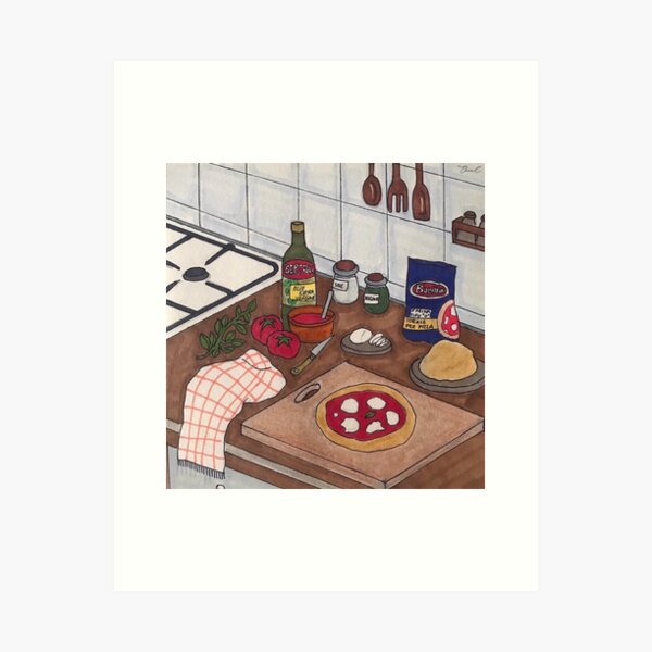 The Roman Quarantine - Making Pizza Art Print