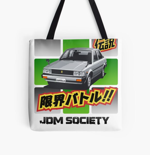 Toyota E70 Corolla DX Sedan All Over Print Tote Bag