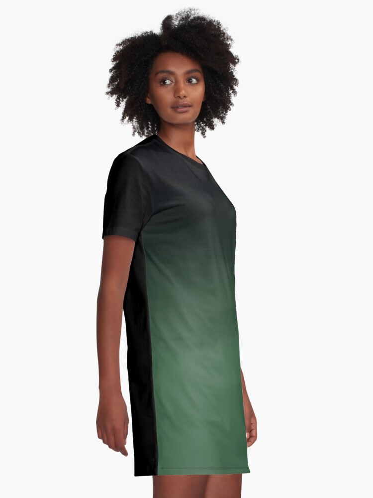 hunter green t shirt dress