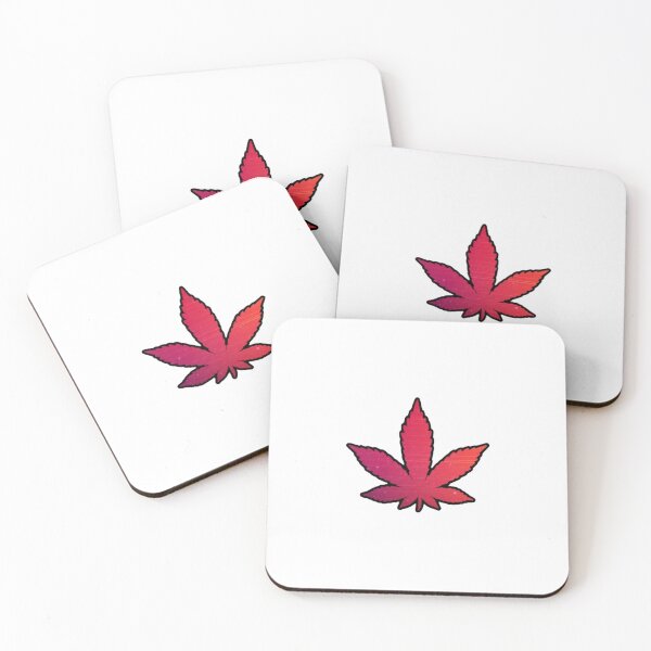 Item preview, Pot Leaf Weed Red and Pink Design designed and sold by rossandrews.