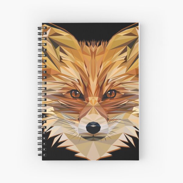 Wily Fox Geometric Animal Design Spiral Notebook