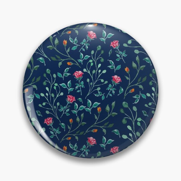 Item preview, Small red budding roses pattern designed and sold by GoDesign1.