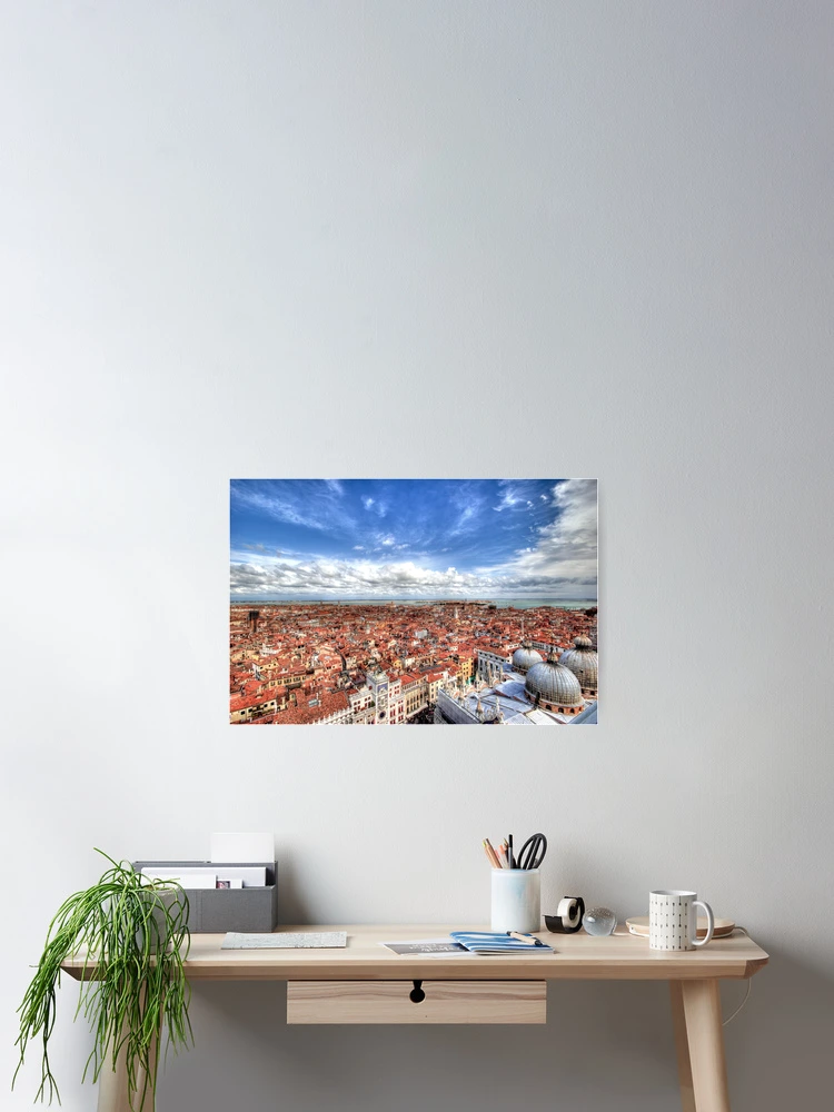 Thumbnail 2 of 3, Poster, Venice Rooftops designed and sold by John Trent.