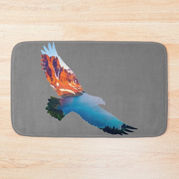 Item preview, Eagle Silhouette Mountain Lake Cutout designed and sold by nickp1480.