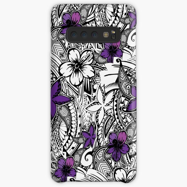 Hawaiian - Samoan - Polynesian Tribal Floral Print Samsung Galaxy Snap Case
