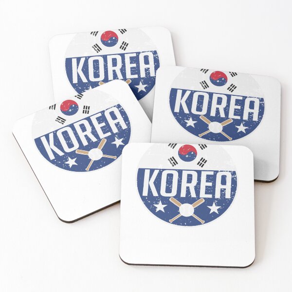 Item preview, South Korea Baseball Bat Flag Sport Jersey Seoul Fan Supporter Game Tournament Retro Design designed and sold by James  L..