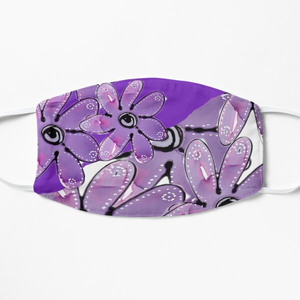 Purple Multi Floral Mask