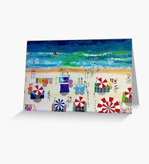 Riding the Waves by Stephanie Burns Greeting Card