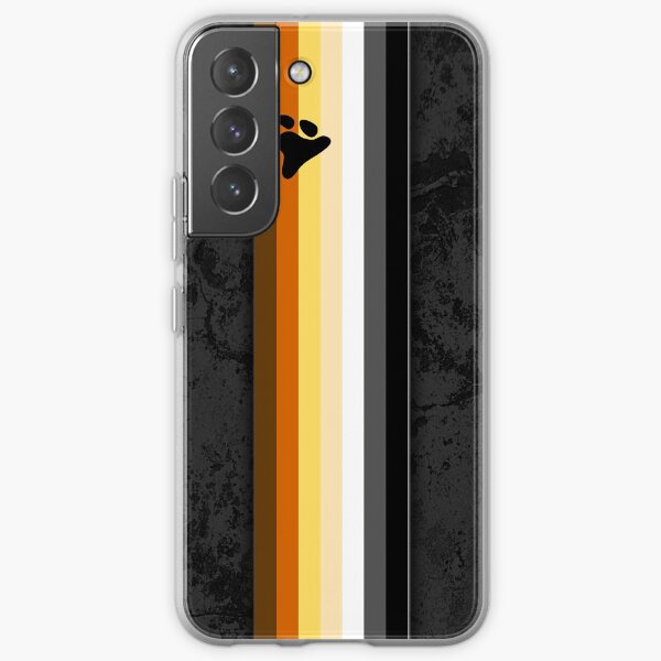 Distressed Gay Bear Pride Flag Stripe Samsung Galaxy Soft Case