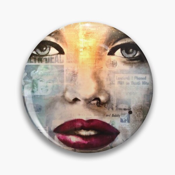 White Marilyn Pin
