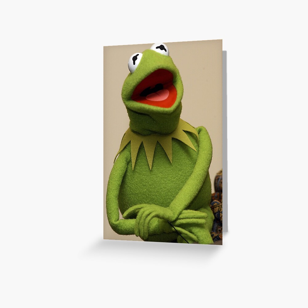 Tarjetas De Felicitacion Kermit La Rana De Blurclothinguk Redbubble