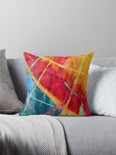 Item preview, Abstract Colorful Perspective Lines Red Orange Blue designed and sold by allhistory.