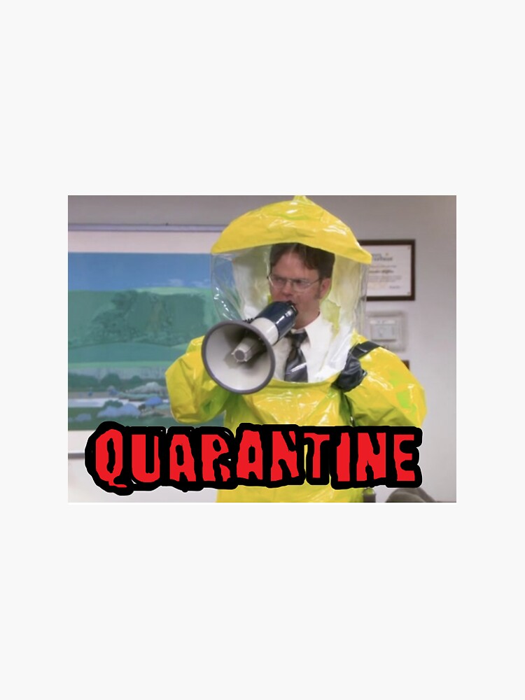 Thumbnail 3 von 3, Sticker, Dwight während der Quarantäne designt und verkauft von lulugou.