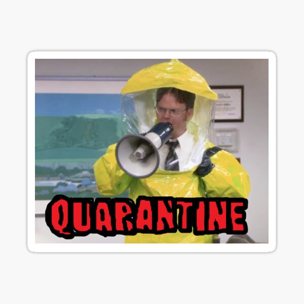 Artikel-Vorschau von Dwight während der Quarantäne, designt und verkauft von Gougirls TLC.