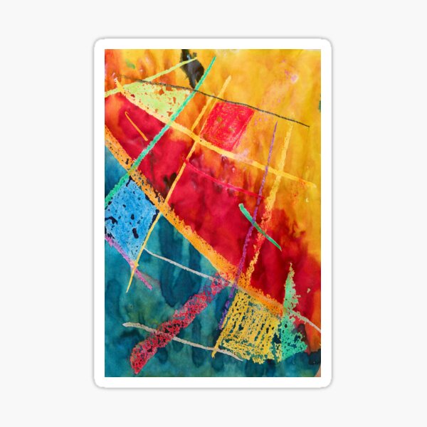 Item preview, Abstract Colorful Perspective Lines Red Orange Blue designed and sold by allhistory.