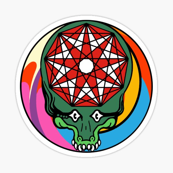 King Gizzard GIZZHEAD STEALIE - HEAD ON / PILL - All proceeds to charity Sticker