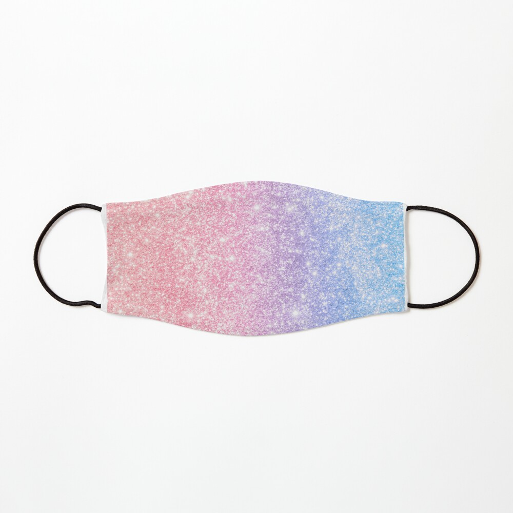 Pink Ombre Glitter Mask