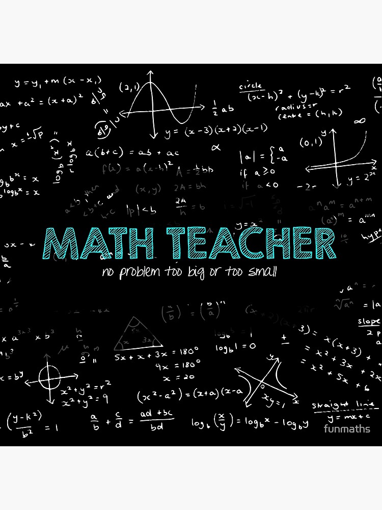 Math Teacher (no problem too big or too small) - blue | Leggings