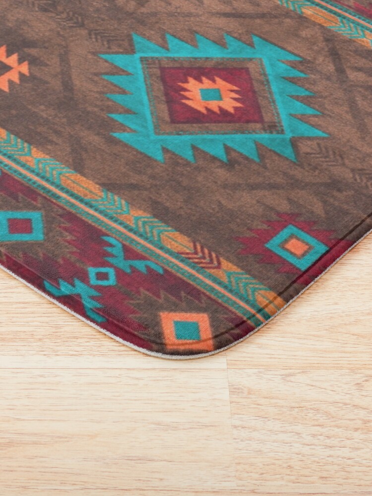 Alternate view of Farmhouse Vintage Traditional Southwest Style Design Bath Mat