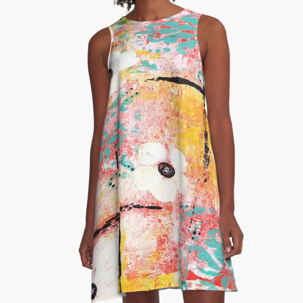 SUNSHINE AND DAISIES A-Line Dress