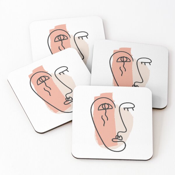 Item preview, Abstract Minimal Face 04 - Modern Boho Line Art Drawing Illustration Shapes Feminism designed and sold by MarleneCanto.